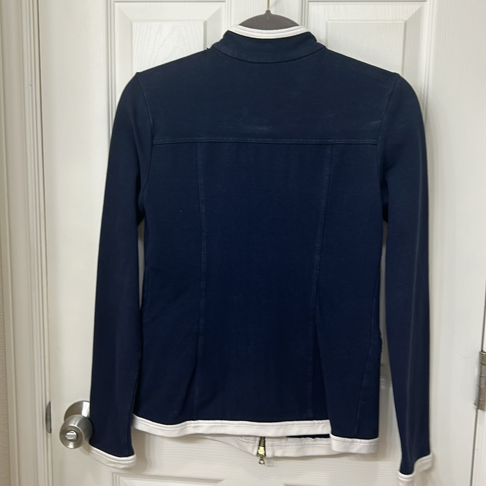 Boston Proper Size XS light jacket blue, white and golden sippers - Picture 3 of 7